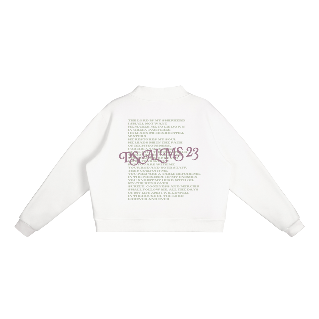 Essential Fleece Mock-Neck Crew Sweatshirt