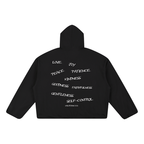 Boxy Gather-Hem Hoodie