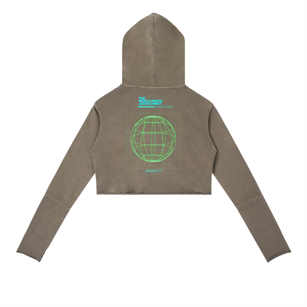 The World Needs Jesus, Raw Edge Hoodie