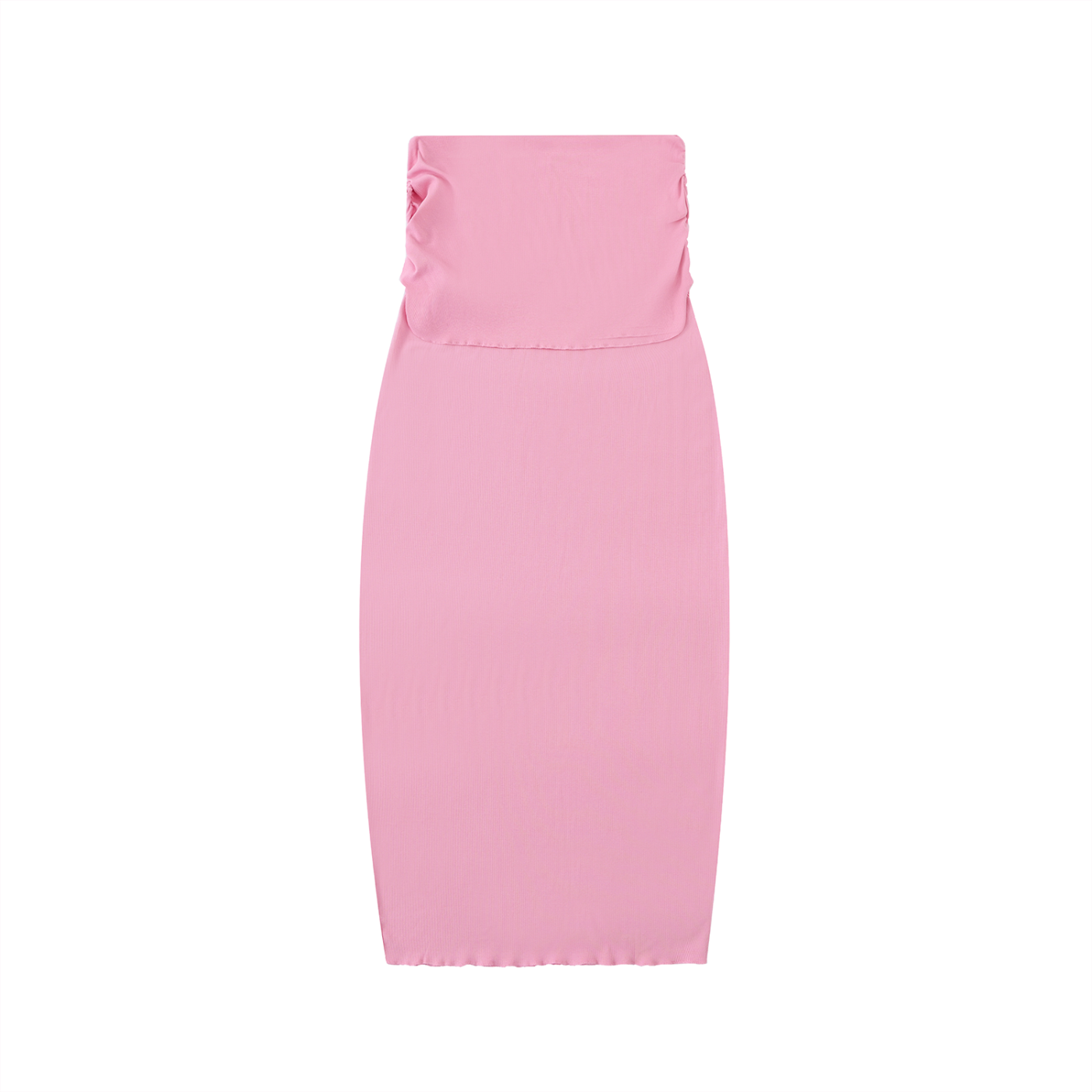 Dyed Washed Straight Slim Maxi Skirt