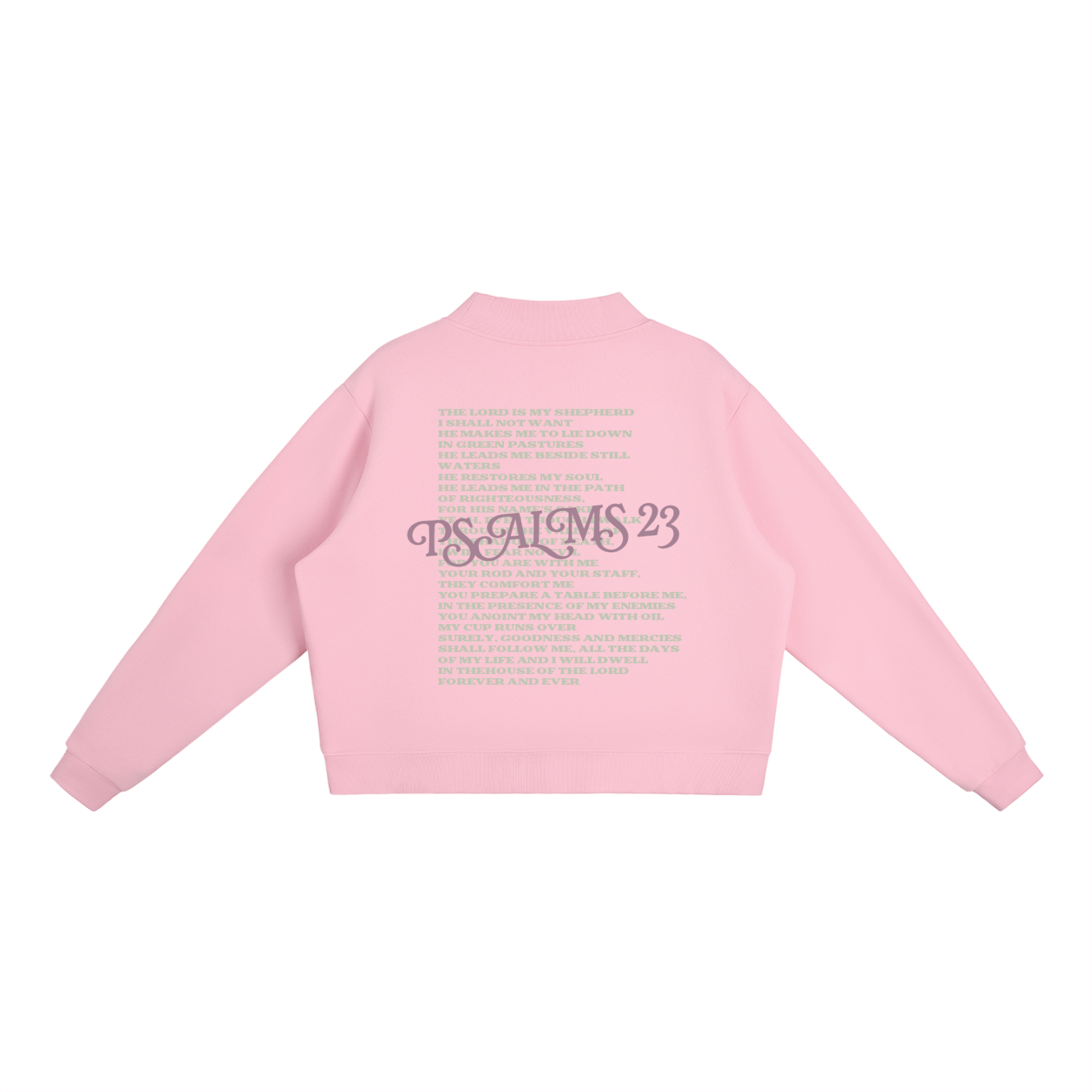 Essential Fleece Mock-Neck Crew Sweatshirt