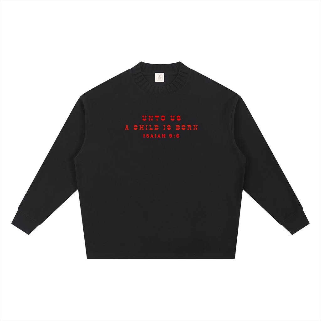 Knitted Round Neck Oversize Sweatshirt