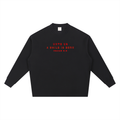 Knitted Round Neck Oversize Sweatshirt