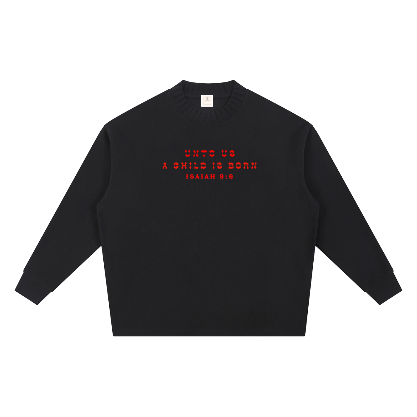 Knitted Round Neck Oversize Sweatshirt