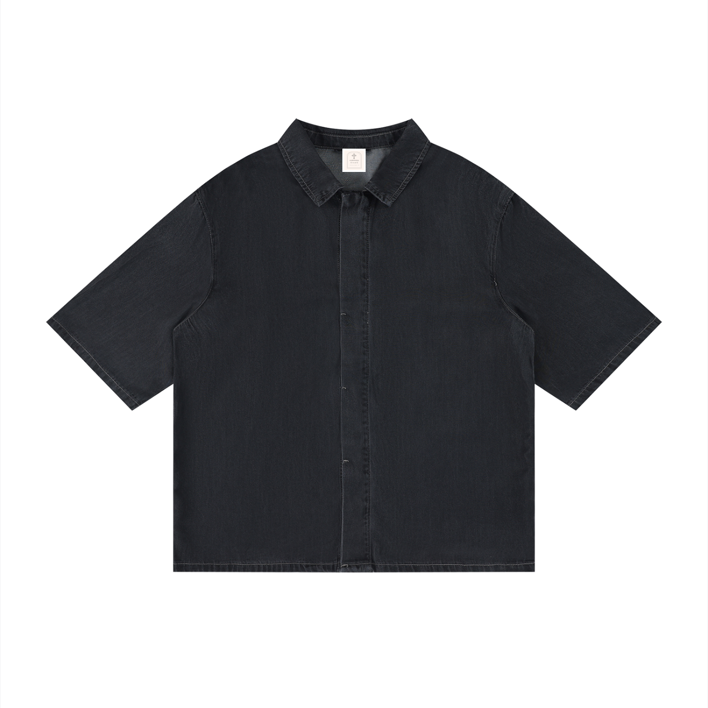 Unisex Vintage Wash Drop Shoulder Lyocell Shirt