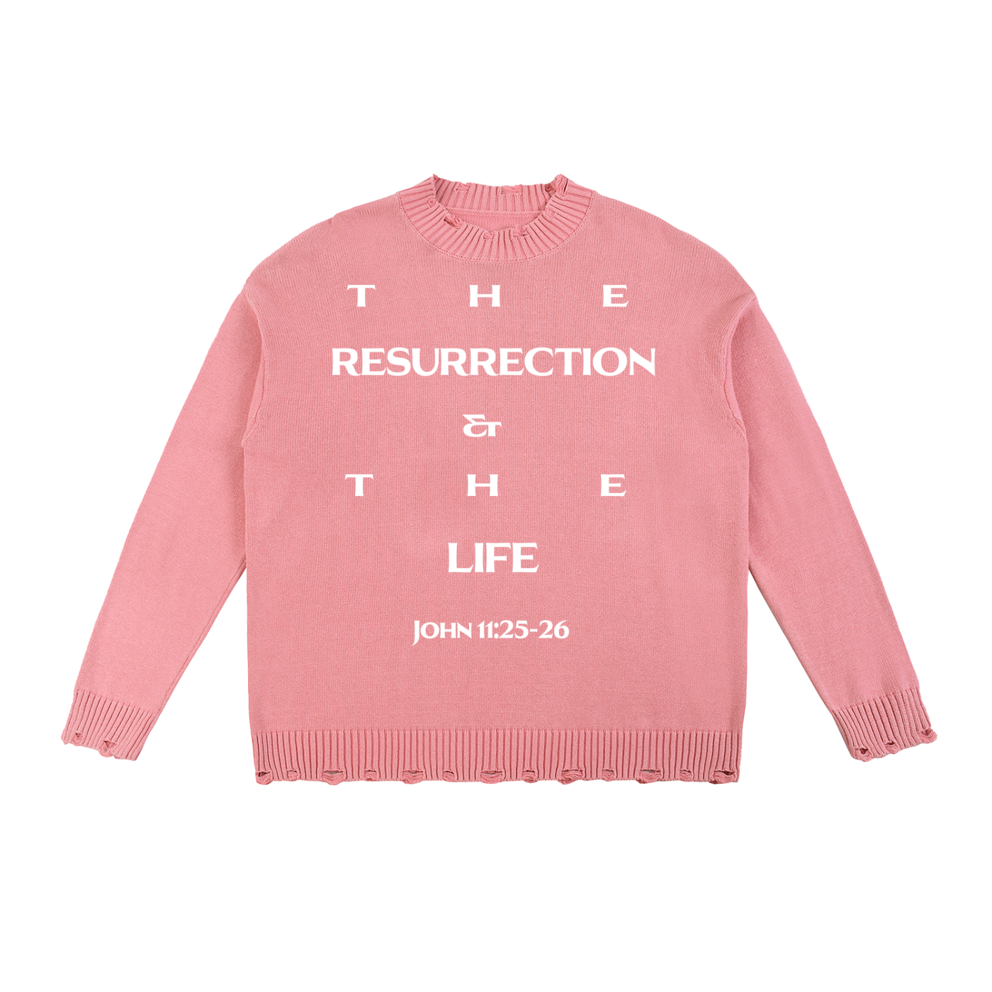 Vintage Washed Hand-Frayed Sweater