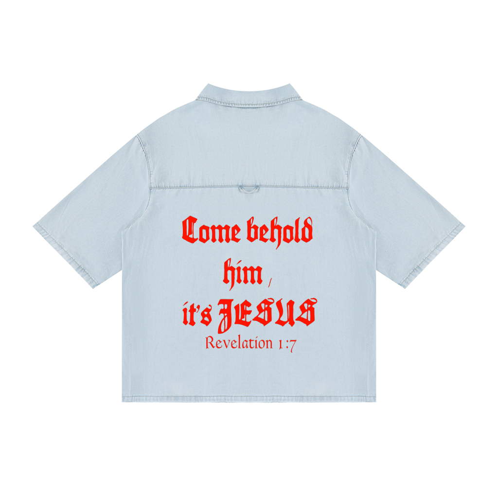 Come behold him, its Jesus, Lyocell Shirt