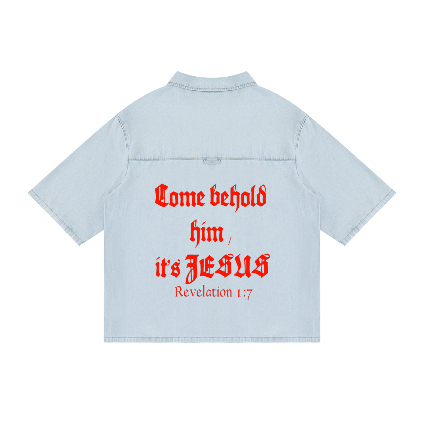 Unisex Vintage Wash Drop Shoulder Lyocell Shirt