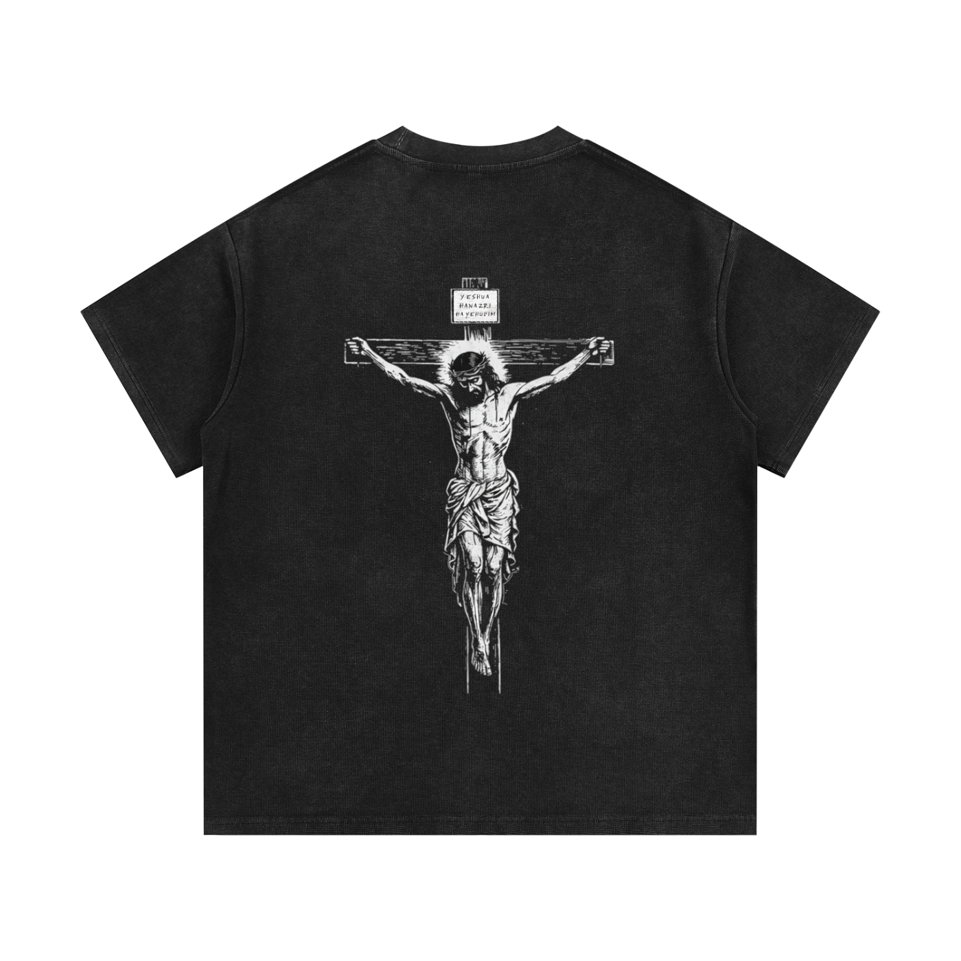 Mineral Wash Waffle Knit T-Shirt