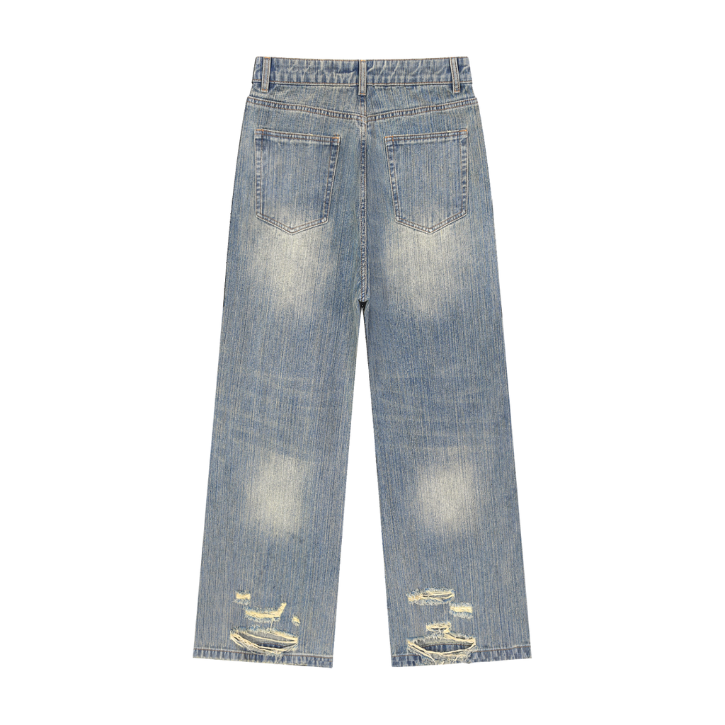 Distressed Denim Jeans