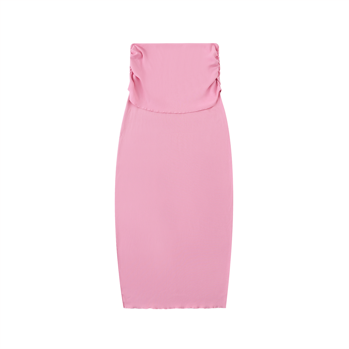 Dyed Washed Straight Slim Maxi Skirt