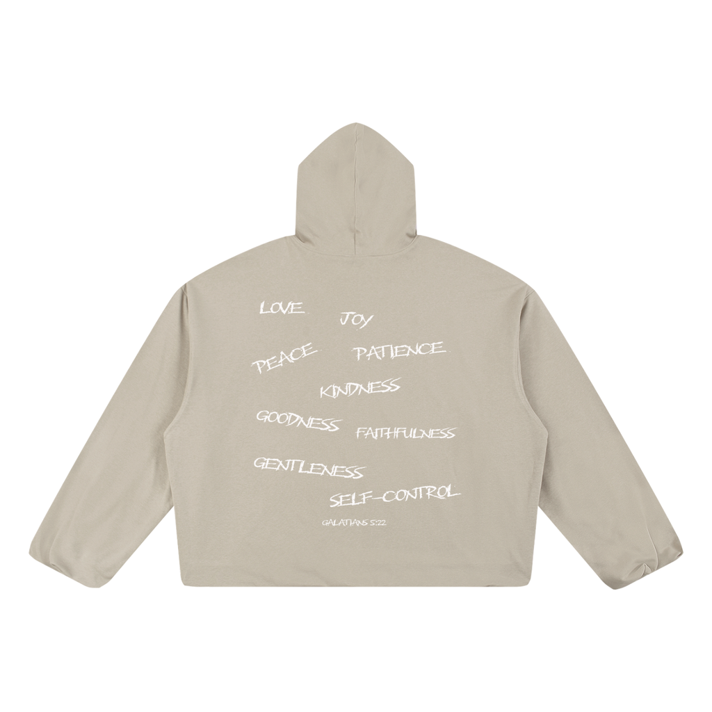 Boxy Gather-Hem Hoodie
