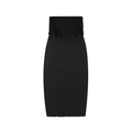 Dyed Washed Straight Slim Maxi Skirt