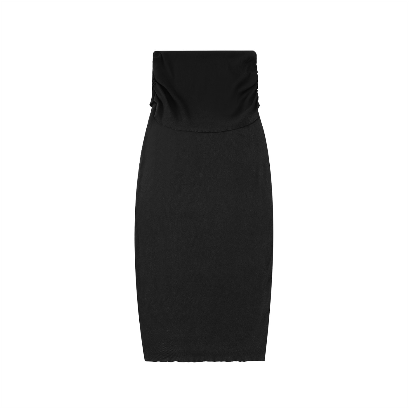 Dyed Washed Straight Slim Maxi Skirt