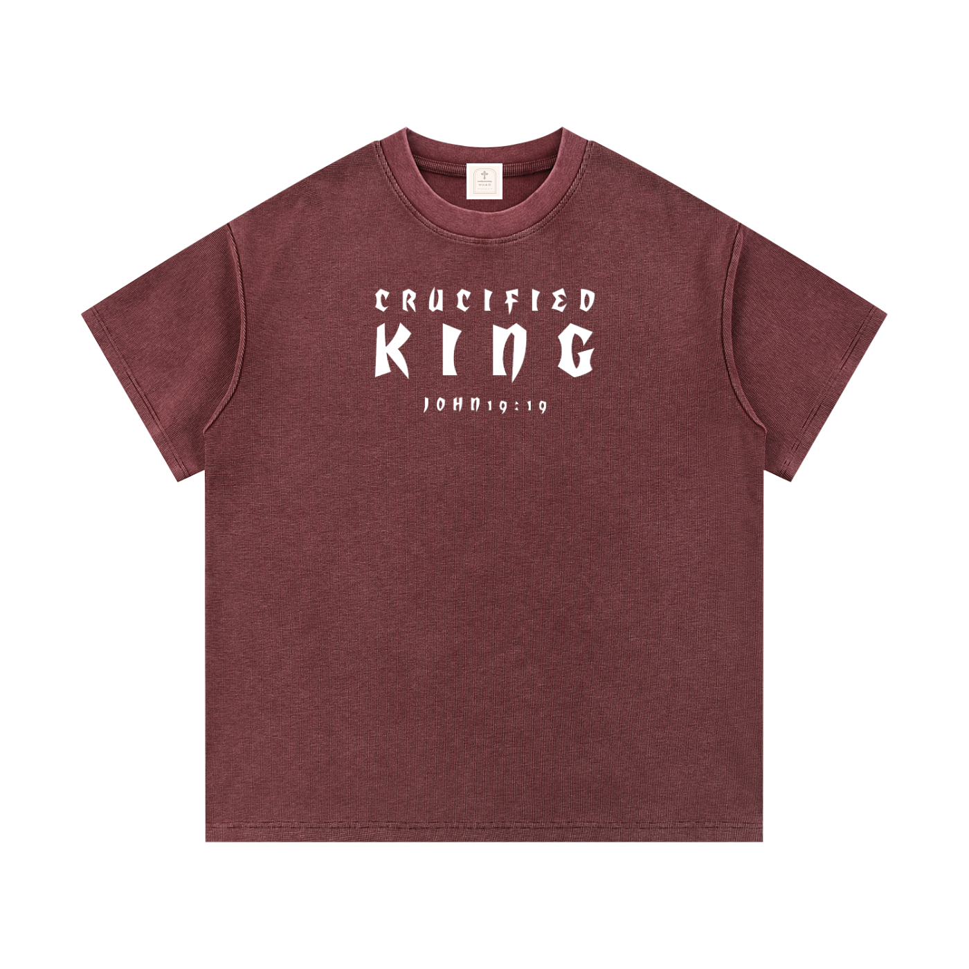 Mineral Wash Waffle Knit T-Shirt