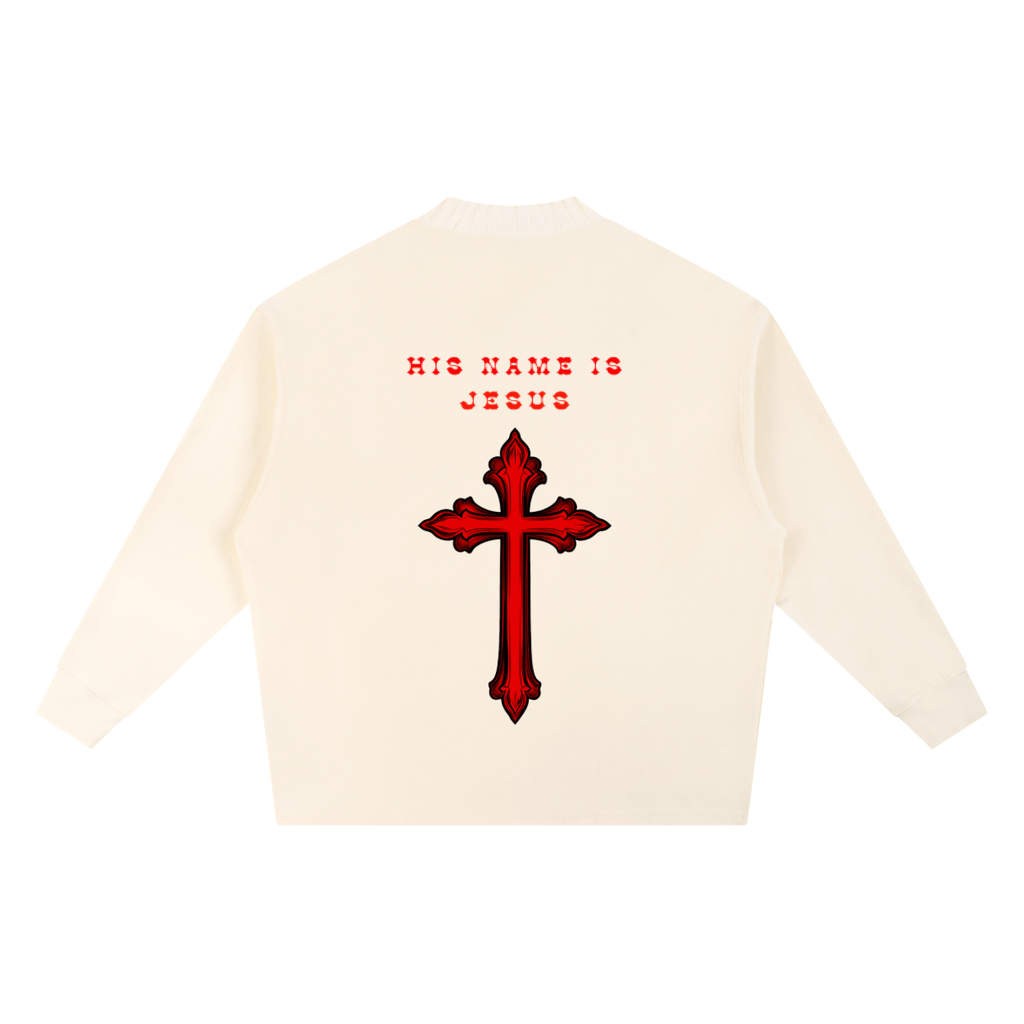 Knitted Round Neck Oversize Sweatshirt