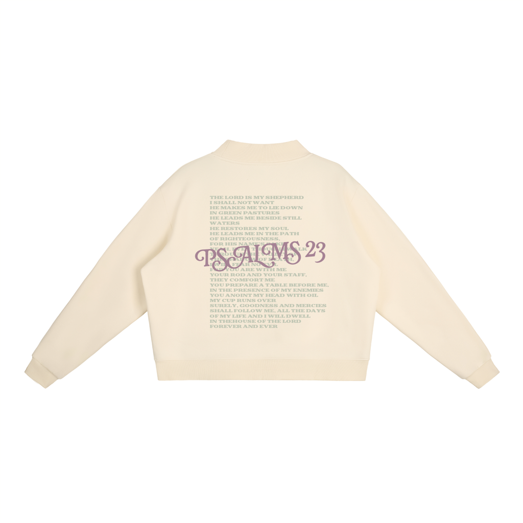 Essential Fleece Mock-Neck Crew Sweatshirt