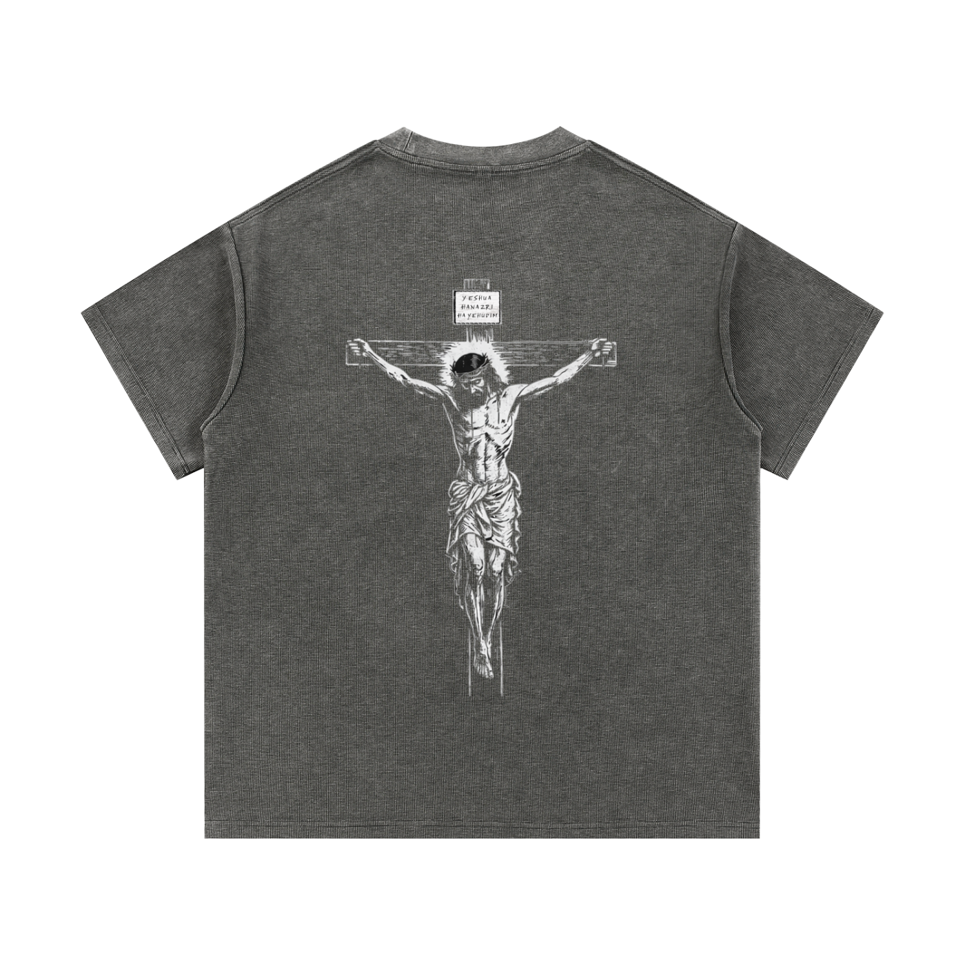 Mineral Wash Waffle Knit T-Shirt