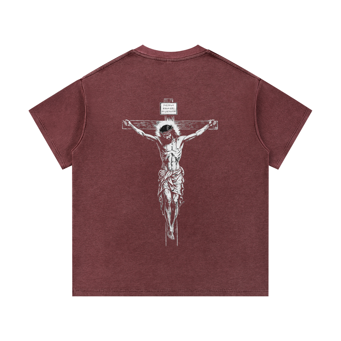 Mineral Wash Waffle Knit T-Shirt