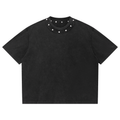 Simple Cross, Boxy Studded T-Shirt