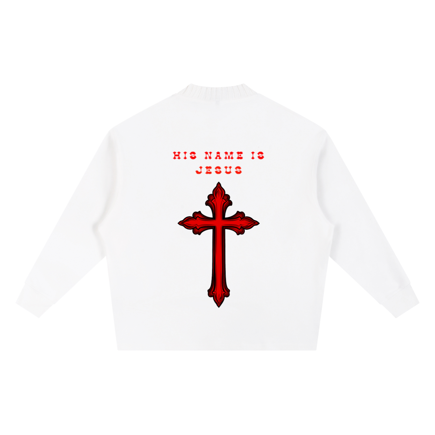 Knitted Round Neck Oversize Sweatshirt