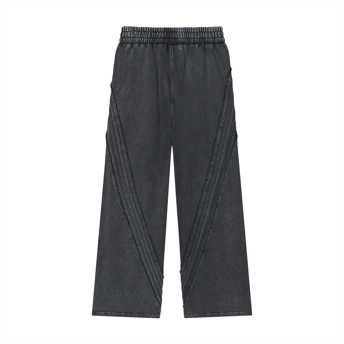 Snow Washed Tape Raw Edge Sweatpants
