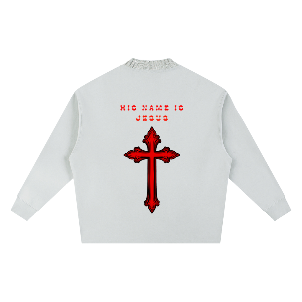 Knitted Round Neck Oversize Sweatshirt