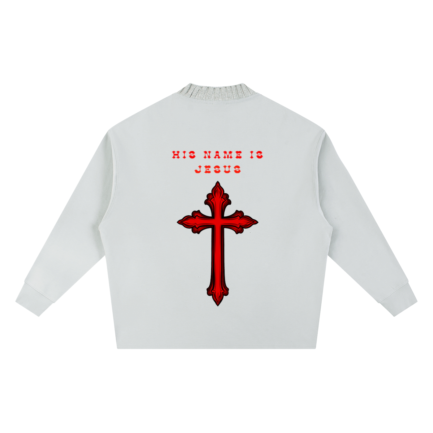 Knitted Round Neck Oversize Sweatshirt