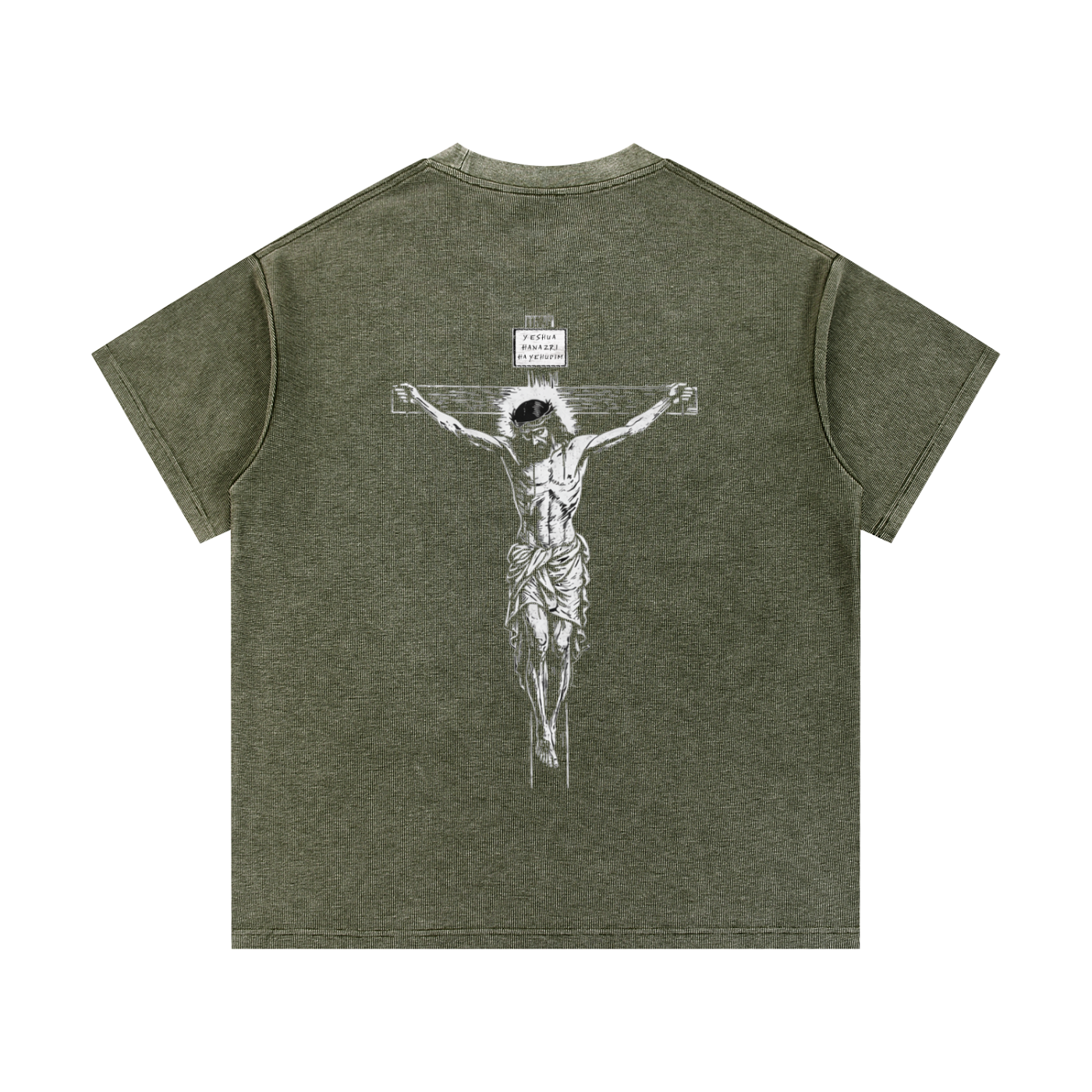 Mineral Wash Waffle Knit T-Shirt
