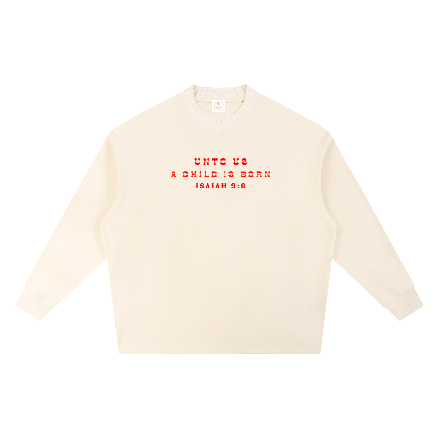 Knitted Round Neck Oversize Sweatshirt