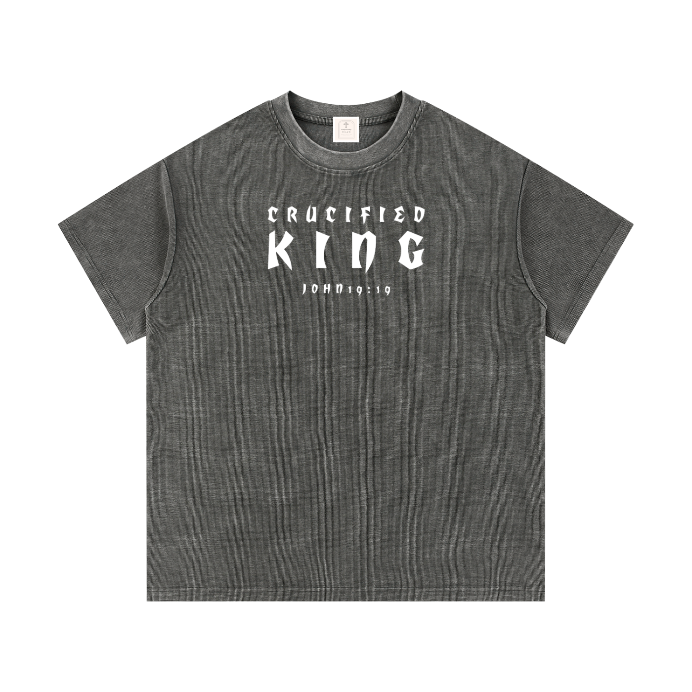 Mineral Wash Waffle Knit T-Shirt