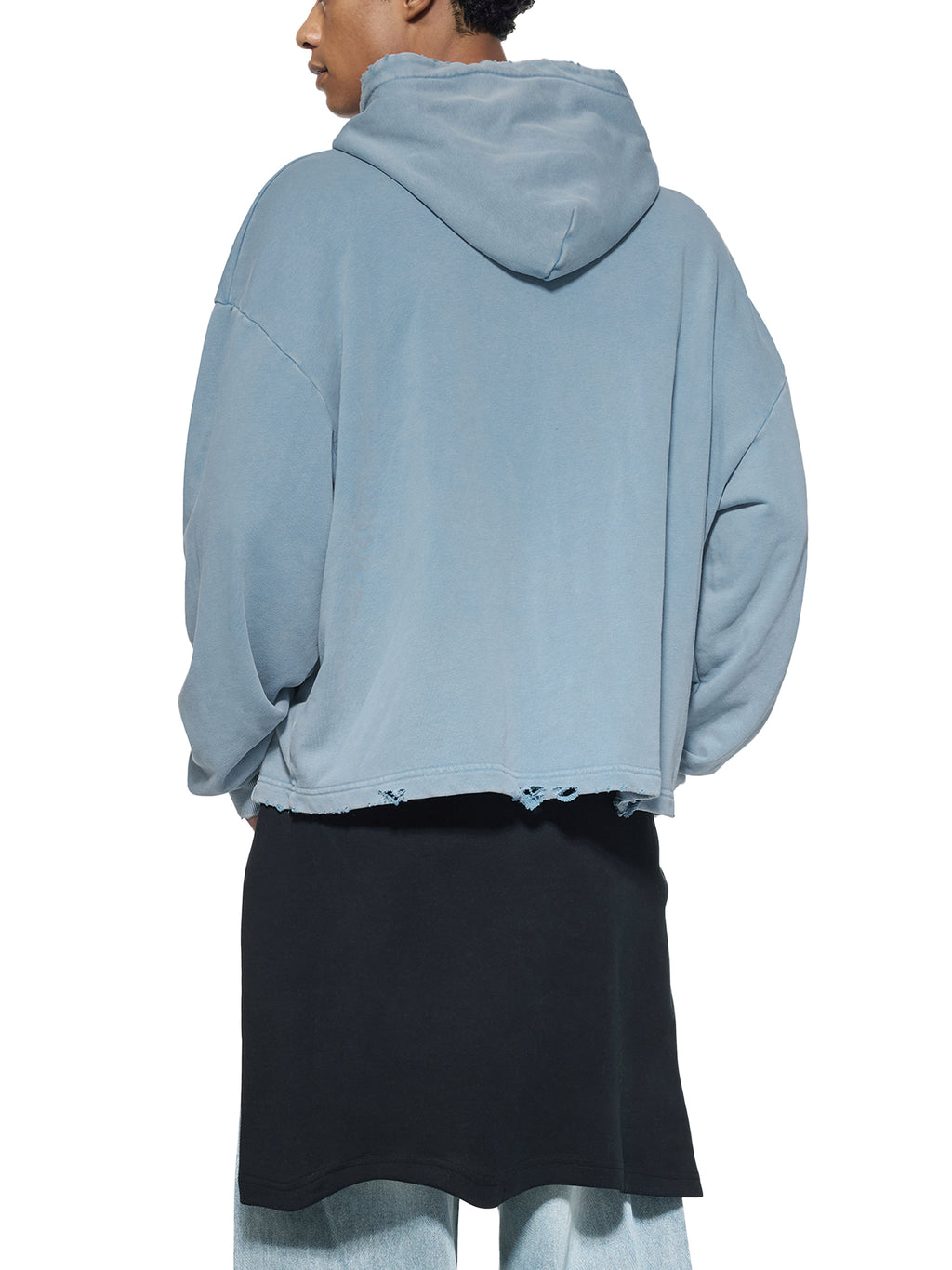 Where The Spirit of The Lord is...  Frayed-Hem Hoodie