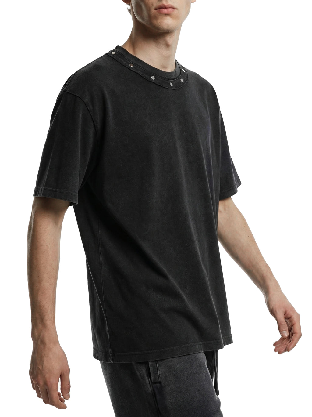 Simple Cross, Boxy Studded T-Shirt
