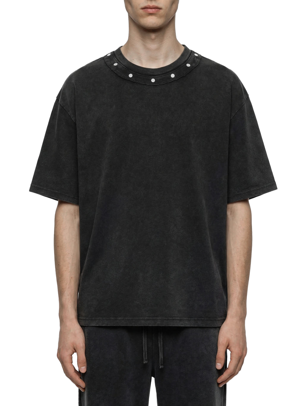 Simple Cross, Boxy Studded T-Shirt